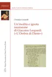 Un'Inedita e Ignota Recensione di Giacomo Leopardi sinopsis y comentarios