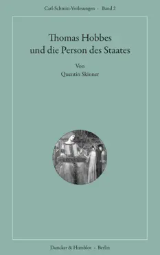 thomas hobbes und die person des staates. book cover image