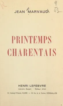 printemps charentais book cover image