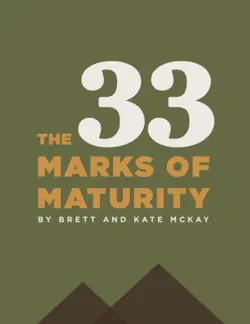the 33 marks of maturity book cover image