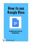 How to use Google Docs synopsis, comments