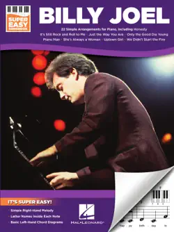 billy joel - super easy songbook for piano book cover image