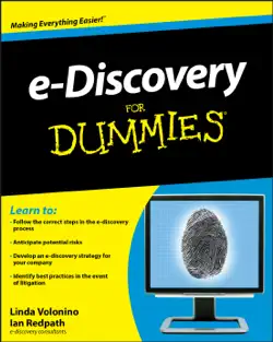 e-discovery for dummies book cover image