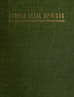 lumber legal opinions book cover image