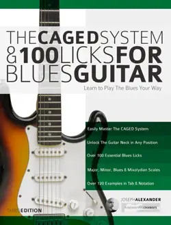 the caged system and 100 licks for blues guitar book cover image