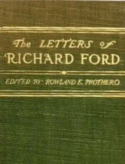 the letters of richard ford 1797-1858 book cover image