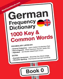 german frequency dictionary - 1000 key & common german words in context book cover image