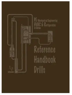 p.e. mechanical engineering reference handbook drillbook: hvac&r book cover image