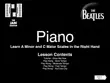 Piano - A Minor and C Major Scales in the Right Hand Lesson synopsis, comments