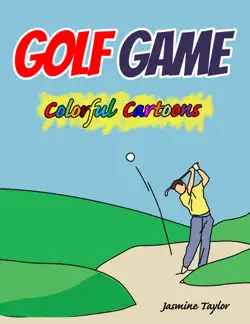 golf game colorful cartoon illustrations book cover image