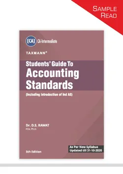 taxmann's students' guide to accounting standards book cover image
