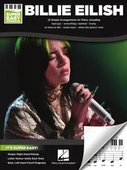billie eilish - super easy songbook book cover image
