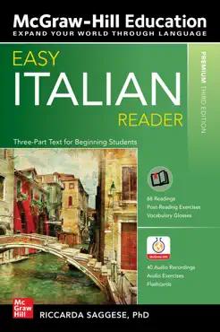 easy italian reader, premium third edition book cover image