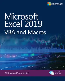microsoft excel 2019 vba and macros book cover image