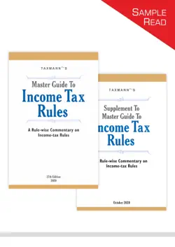 taxmann's master guide to income tax rules with supplement book cover image