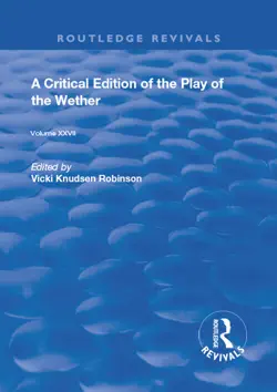 a critical edition of the play of the wether book cover image