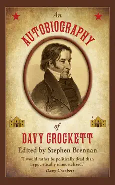 an autobiography of davy crockett book cover image