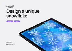 design a unique snowflake book cover image