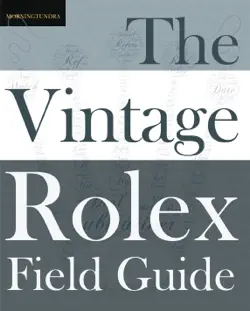 the vintage rolex field guide book cover image