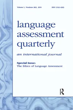 the ethics of language assessment book cover image