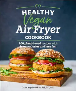 healthy vegan air fryer cookbook book cover image