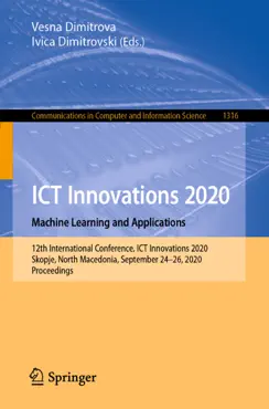 ict innovations 2020. machine learning and applications book cover image