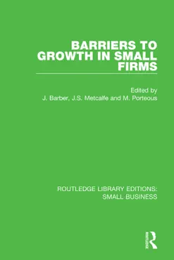 barriers to growth in small firms book cover image