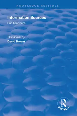 information sources for teachers book cover image