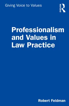 professionalism and values in law practice imagen de la portada del libro