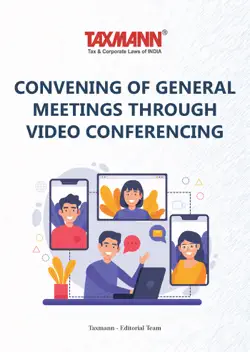convening of general meetings through video conferencing book cover image