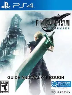 final fantasy 7 remake guide - tips and walkthrough book cover image