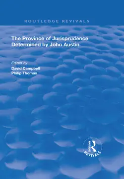 the province of jurisprudence determined by john austin book cover image