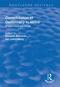 consolidation of democracy in africa book cover image