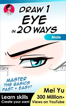 draw 1 eye in 20 ways - male book cover image