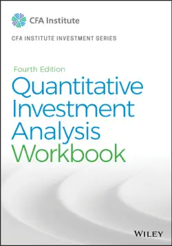 quantitative investment analysis, workbook book cover image