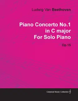 piano concerto no. 1 - in c major - op. 15 - for solo piano imagen de la portada del libro