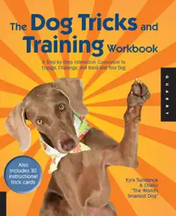 the dog tricks and training workbook book cover image