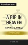 A Rip in Heaven: A Memoir of Murder And Its Aftermath by Jeanine Cummins (Discussion Prompts) sinopsis y comentarios