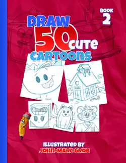 drawing 50 cut cartoons book cover image