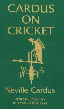 cardus on cricket book cover image