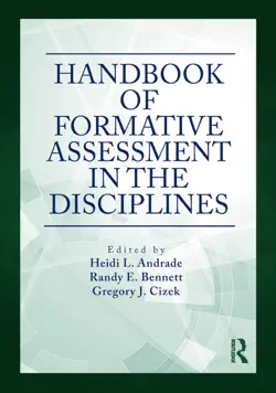 handbook of formative assessment in the disciplines book cover image