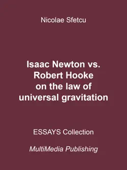 isaac newton vs. robert hooke on the law of universal gravitation book cover image