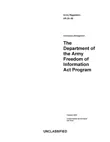 Army Regulation AR 25-55 The Department of the Army Freedom of Information Act Program October 2020 synopsis, comments