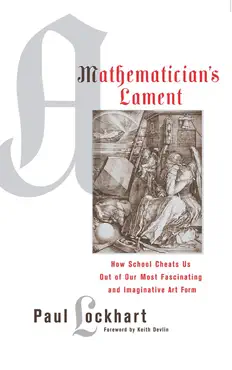 a mathematician's lament book cover image