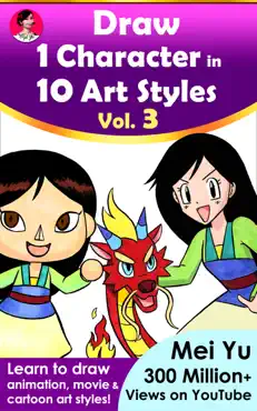 draw 1 character in 10 art styles vol. 3 book cover image