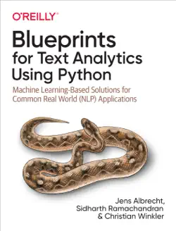 blueprints for text analytics using python book cover image
