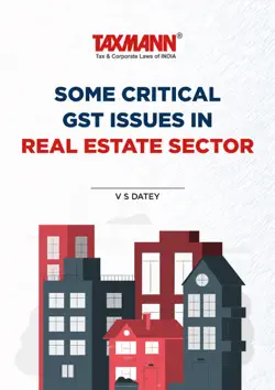 some critical gst issues in real estate sector book cover image