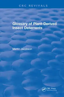 glossary of plant derived insect deterrents book cover image