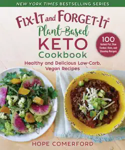 fix-it and forget-it plant-based keto cookbook book cover image
