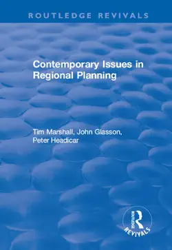 contemporary issues in regional planning imagen de la portada del libro